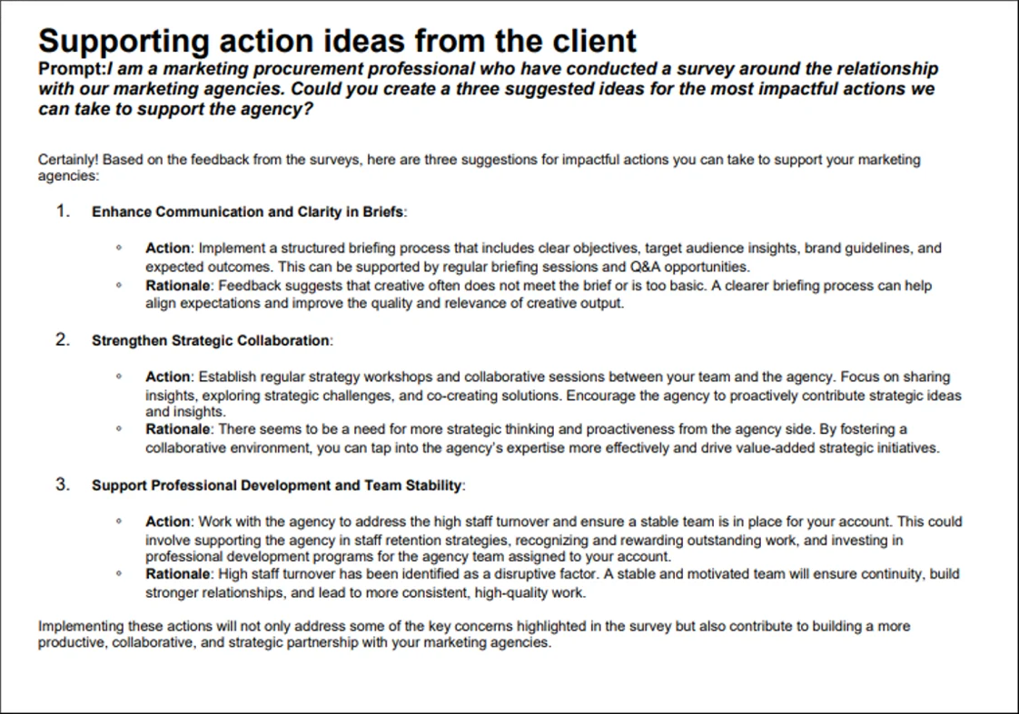Agency management software using AI screenshot